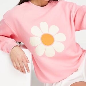 Monki Flower Sweatshirt